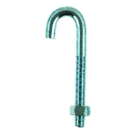 Hampton Hampton Small Zinc-Plated Silver Zinc 1 in. L J-Bolt 375 lb 1 pk 02-3459-867